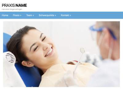 Internetseite für Zahnärzte