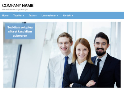 Internetseite für Gewerbe