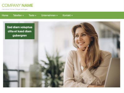 Internetseite für Firmaen