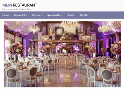 Internetseite für Catering